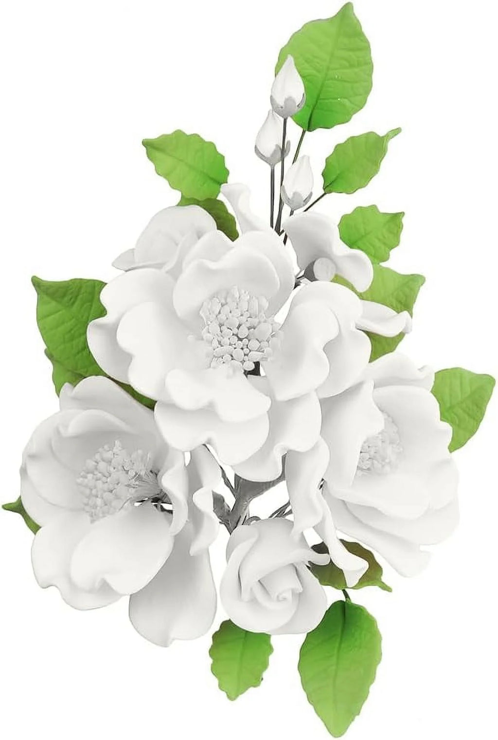 White Dog Rose Gumpaste Flower Spray Z87297