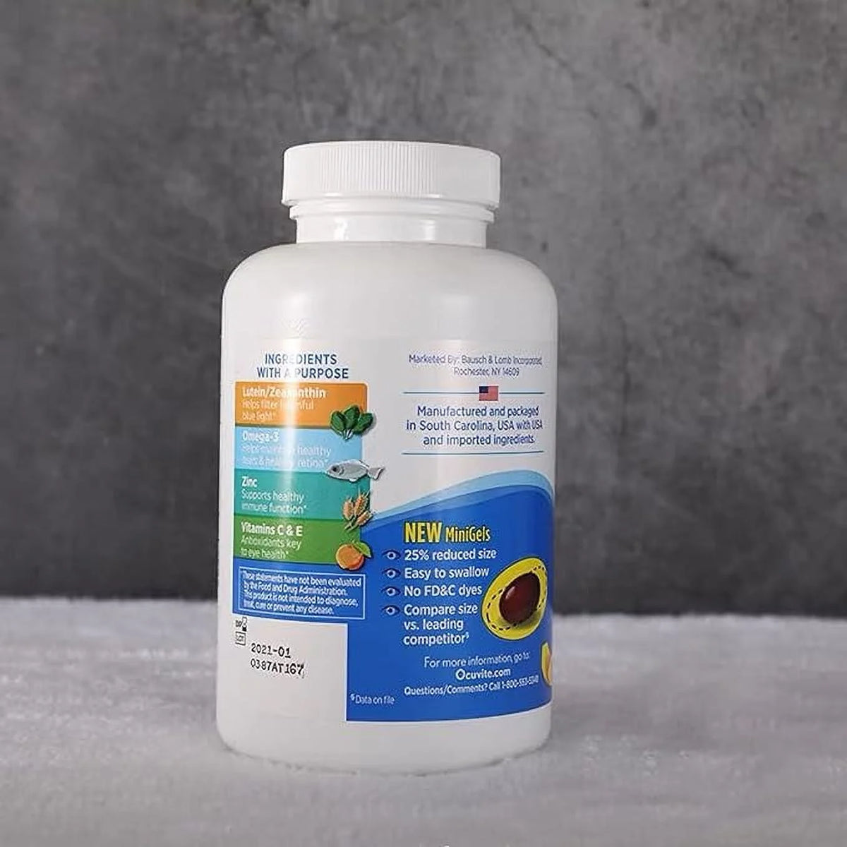 150 Softgels Eye Vitamin & Mineral Supplement L732