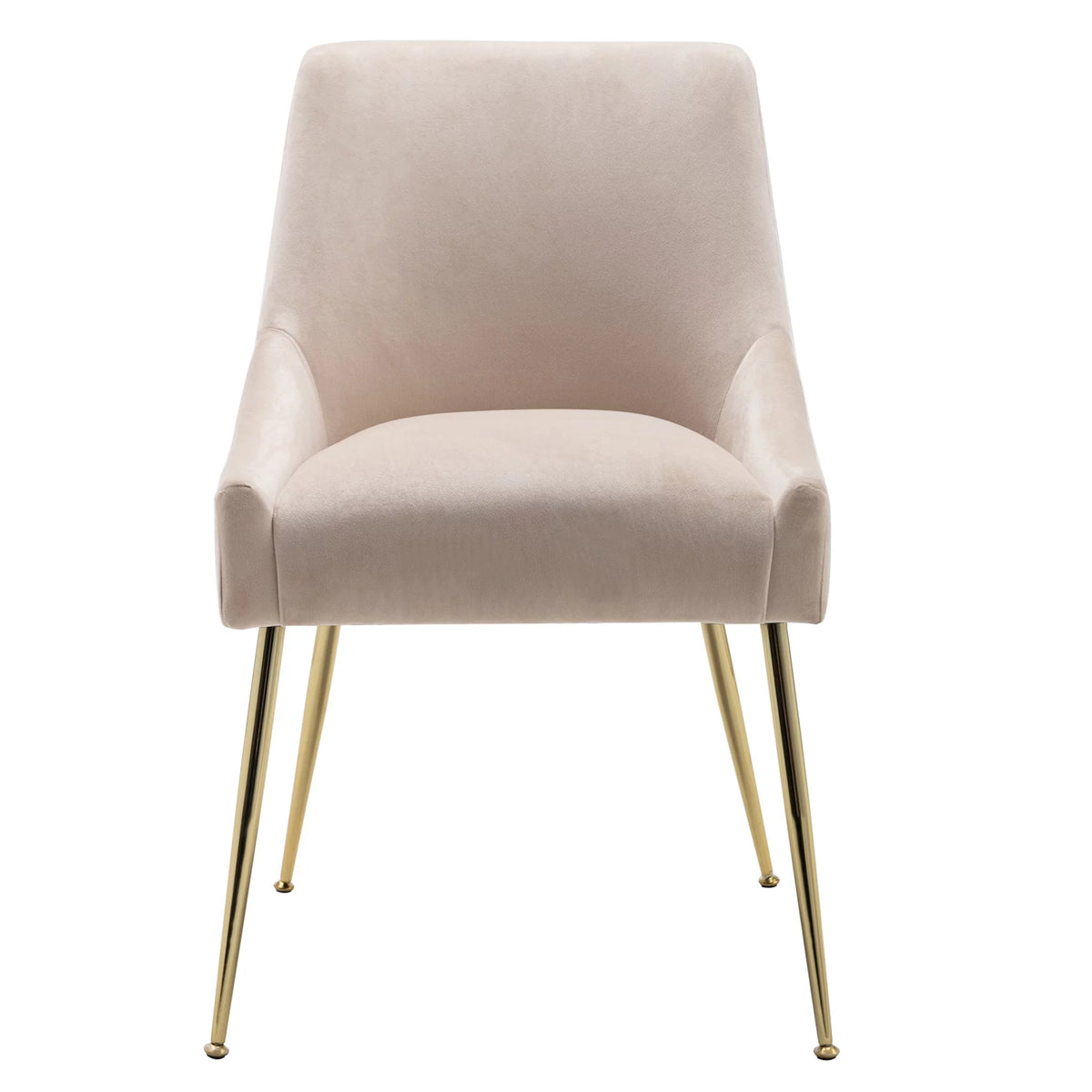Tan Velvet Upholstered Accent Chair T292