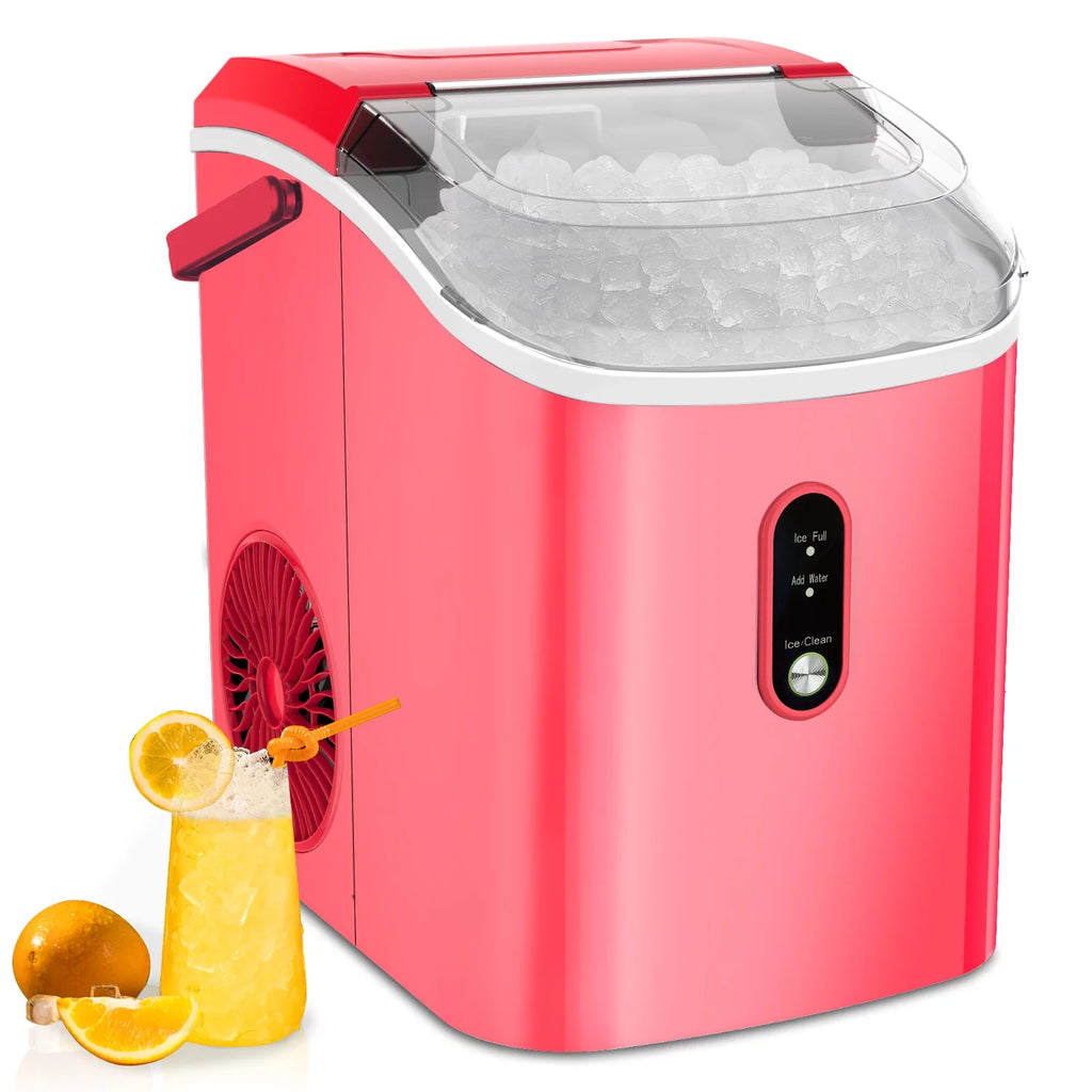 33lbs Countertop Ice Maker with Scoop, Black A447