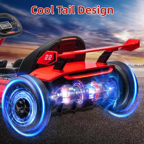 Red Electric Drift Go Kart with Adjustable Seat J672
