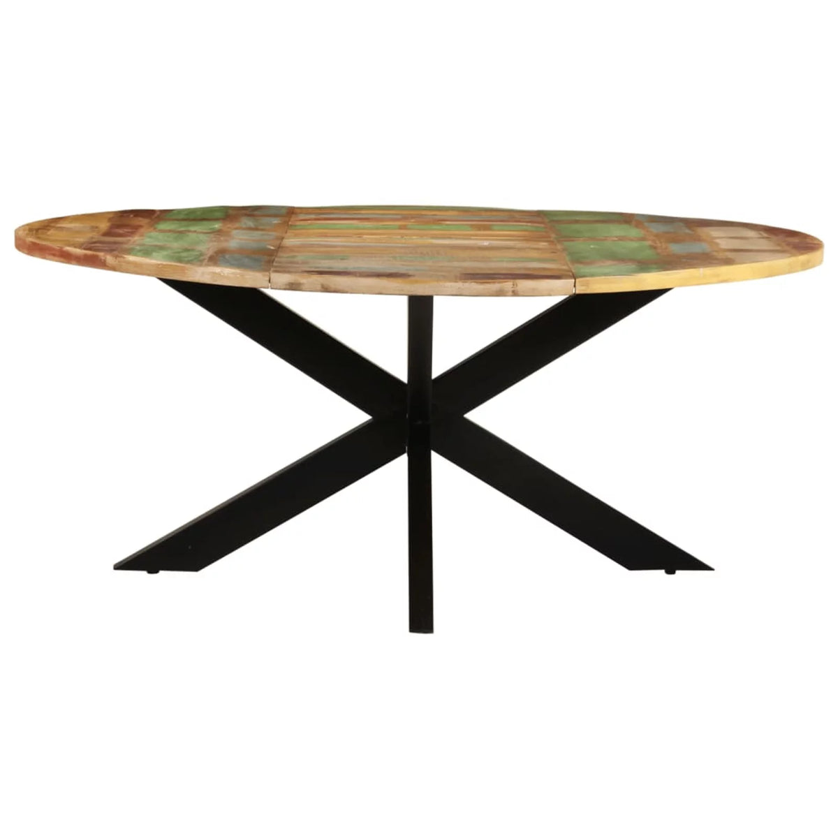 Round Solid Reclaimed Wood Dining Table D6182