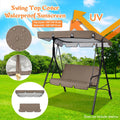 Outdoor Courtyard Swing Ceiling Cover Awning Rain Cover Replacement Cloth D9733