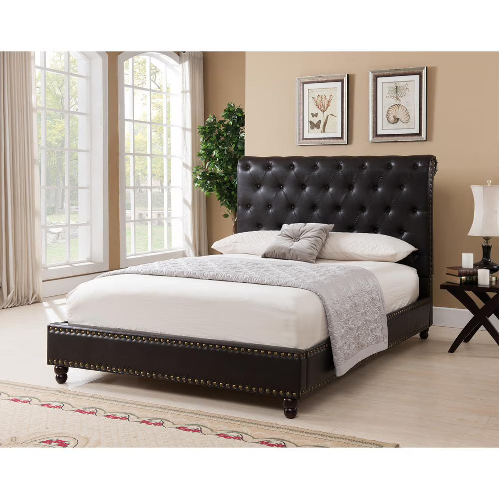 Upholstered Platform Bed I198