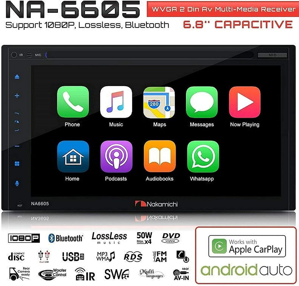 6.8" DVD Carplay Android Q247