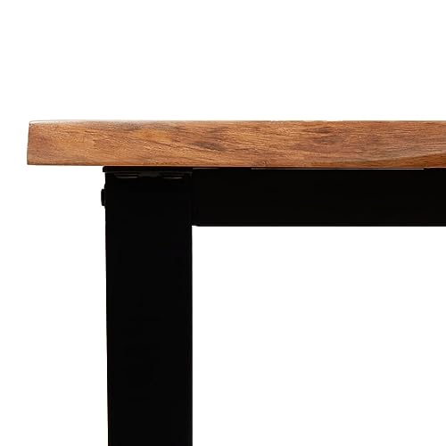 Solid Wood Acacia Console Table with Live Edge H2792