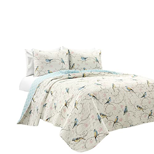 Oversized 3 Piece Reversible Quilt Set, Full/Queen L33167