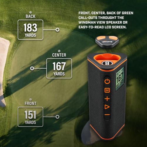 Golf GPS Speaker with LCD Screen and Magnetic Mount P18340