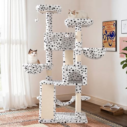 Grey Cat Tree with Sisal Scratching Posts Z736