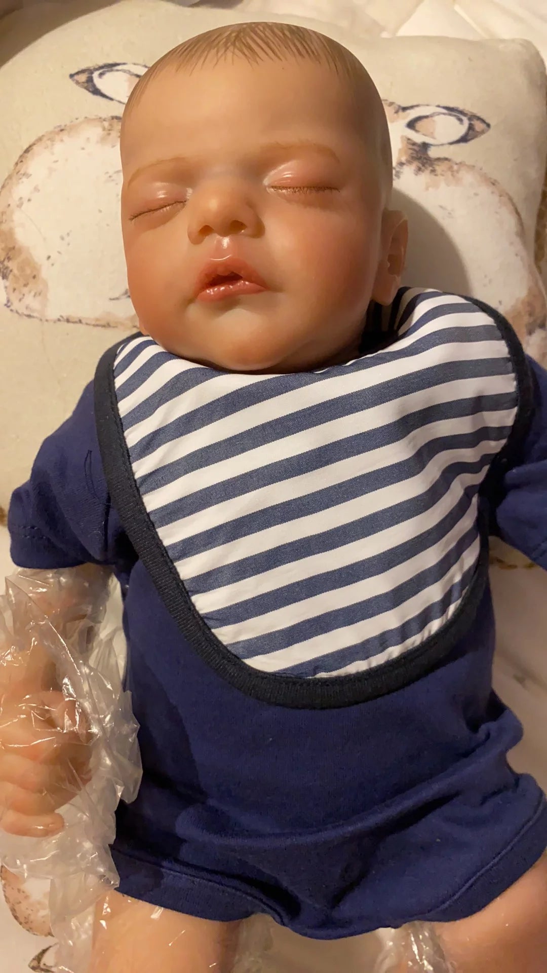 Soft Vinyl Reborn Baby Doll with Cloth Body E337