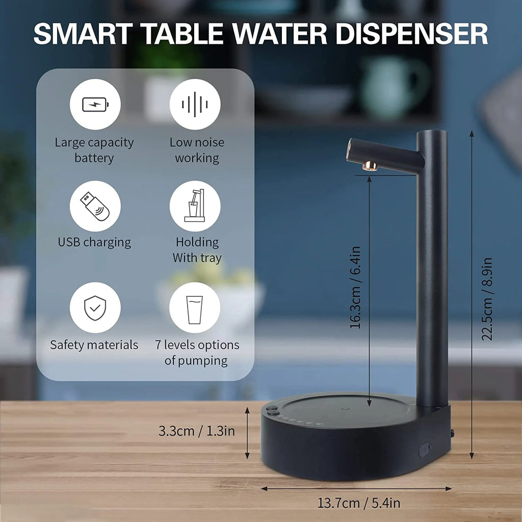 Portable Electric Water Bottle Pump for 5 Gallon & Universal Bottles I823205