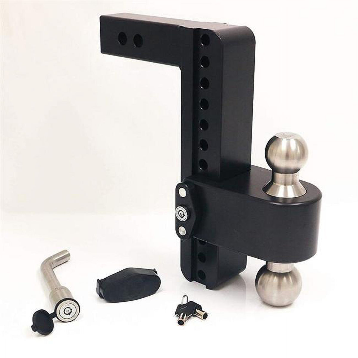 10 in. Drop Cerakoted Trailer Hitch with Stainless Steel Tow Balls for 2 in. Receiver O12884