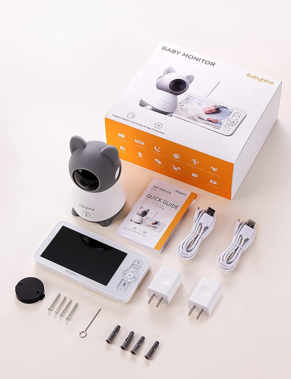 Video Baby Monitor with 1080P Pan/Tilt Camera U63211