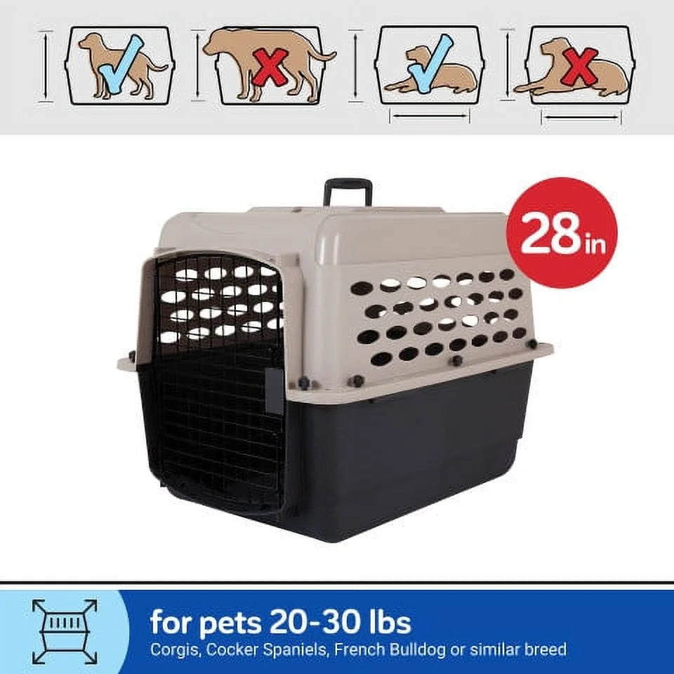 Plastic Travel Dog Kennel 32 Medium Dog Crate A1298