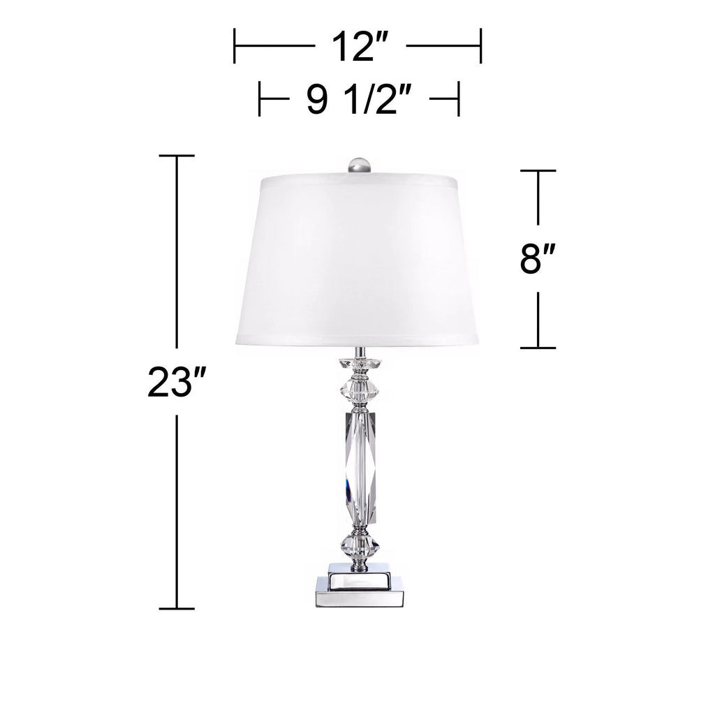 23" High Clear Crystal Accent Table Lamp W52281