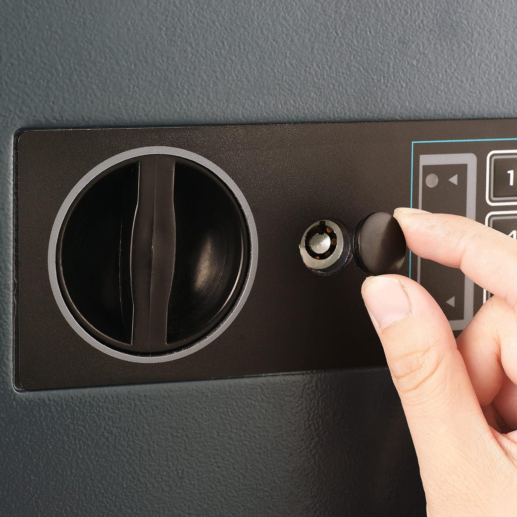Black Digital Safe Compact Steel Money Security Box with Keypad K289766