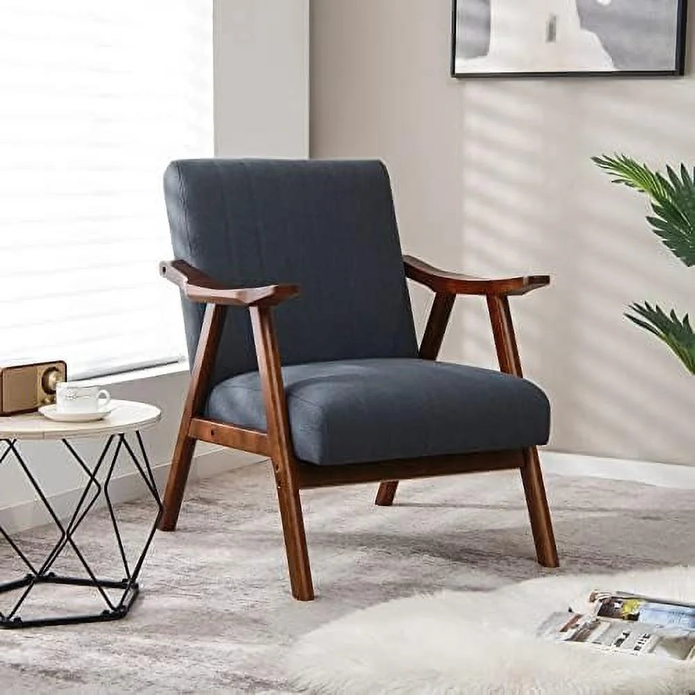 Mid-Century Modern Upholstered Accent Chair with Arms R680