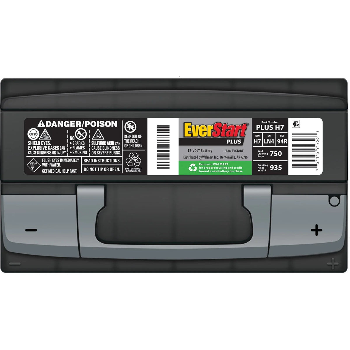 Lead Acid Automotive Battery Group Size H7 12 Volt 750 CCA W11789