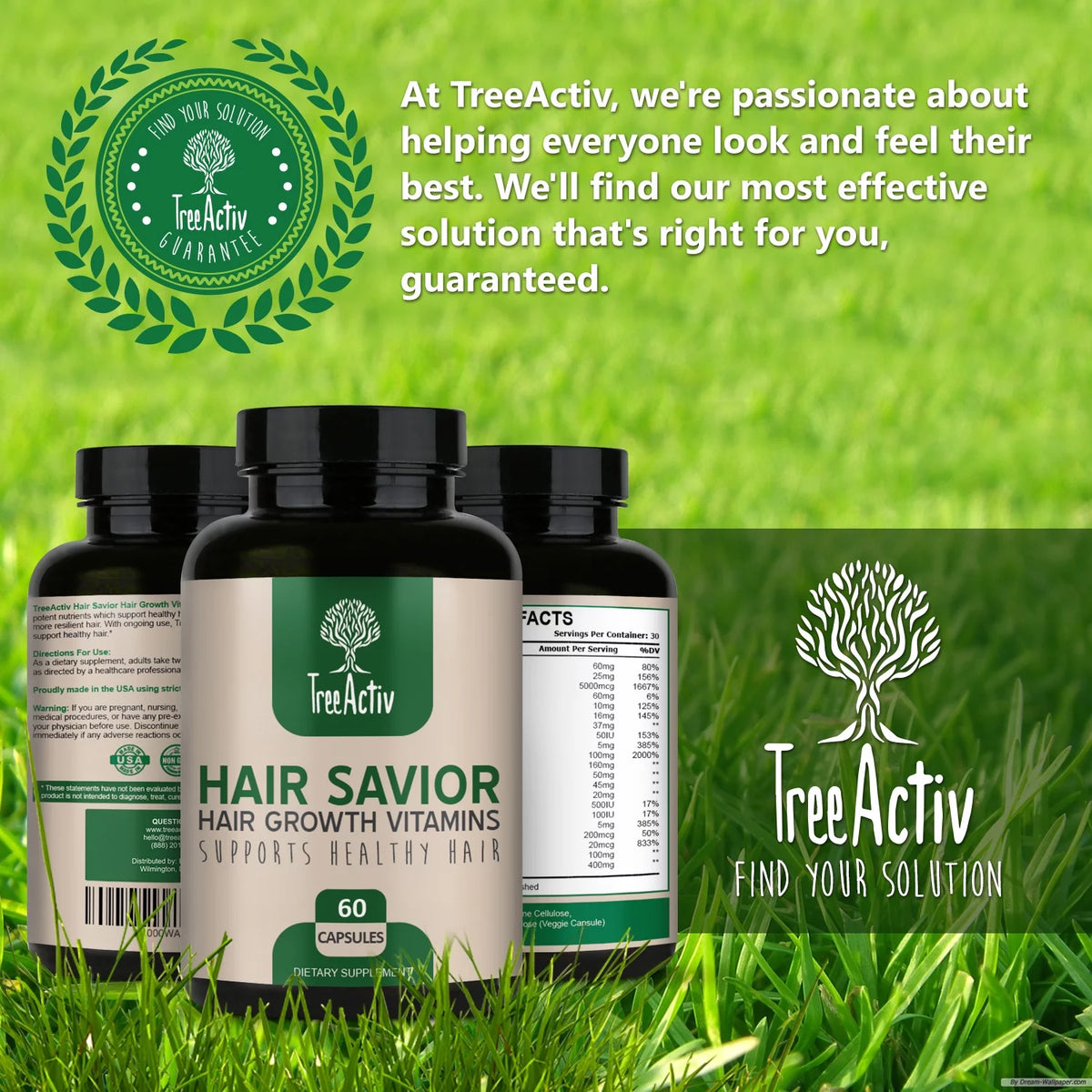 60 Capsules Hair Growth Supplement W94370