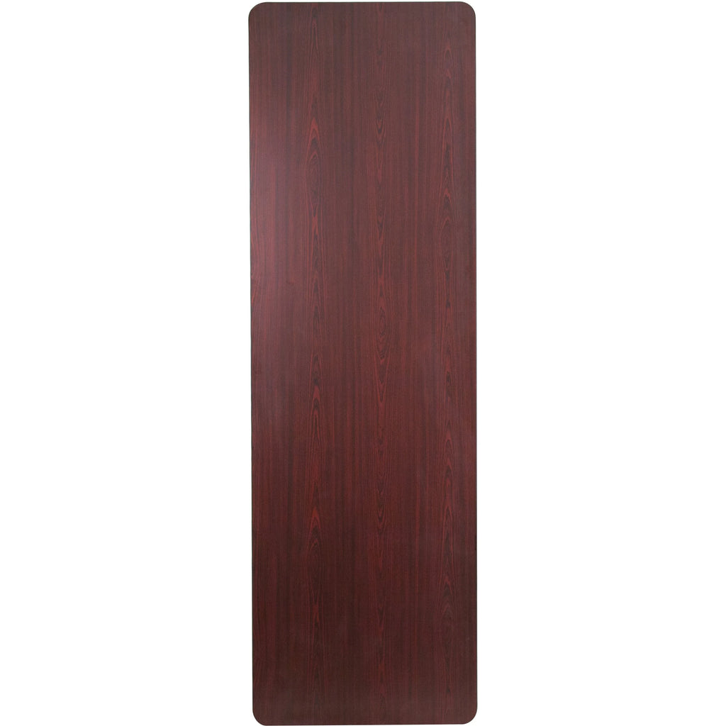 8-Foot Mahogany Melamine Laminate Folding Banquet Table M195
