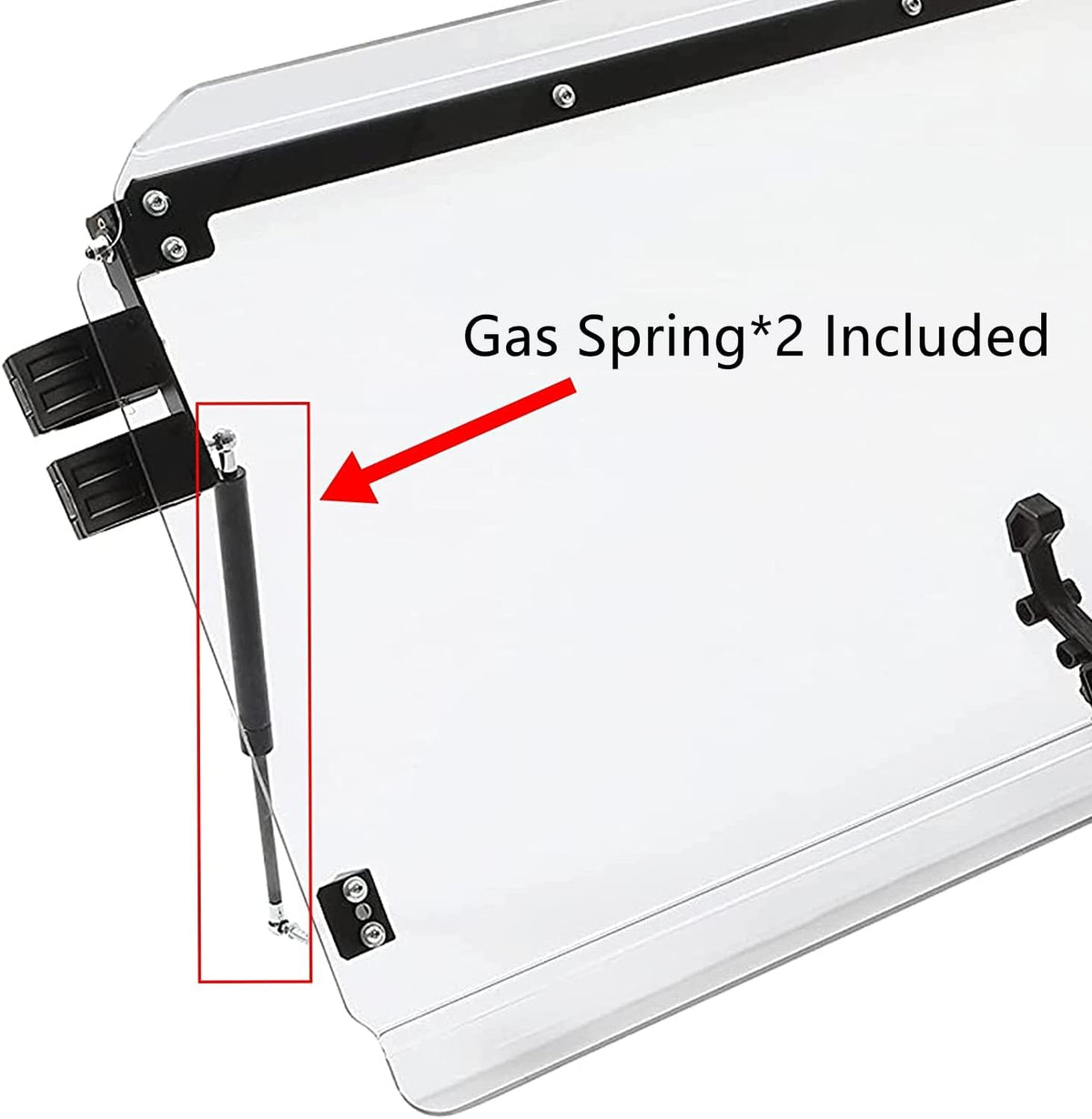 3-IN-1 Scratch Resistant Full Clear Flip Down Windshield H8716