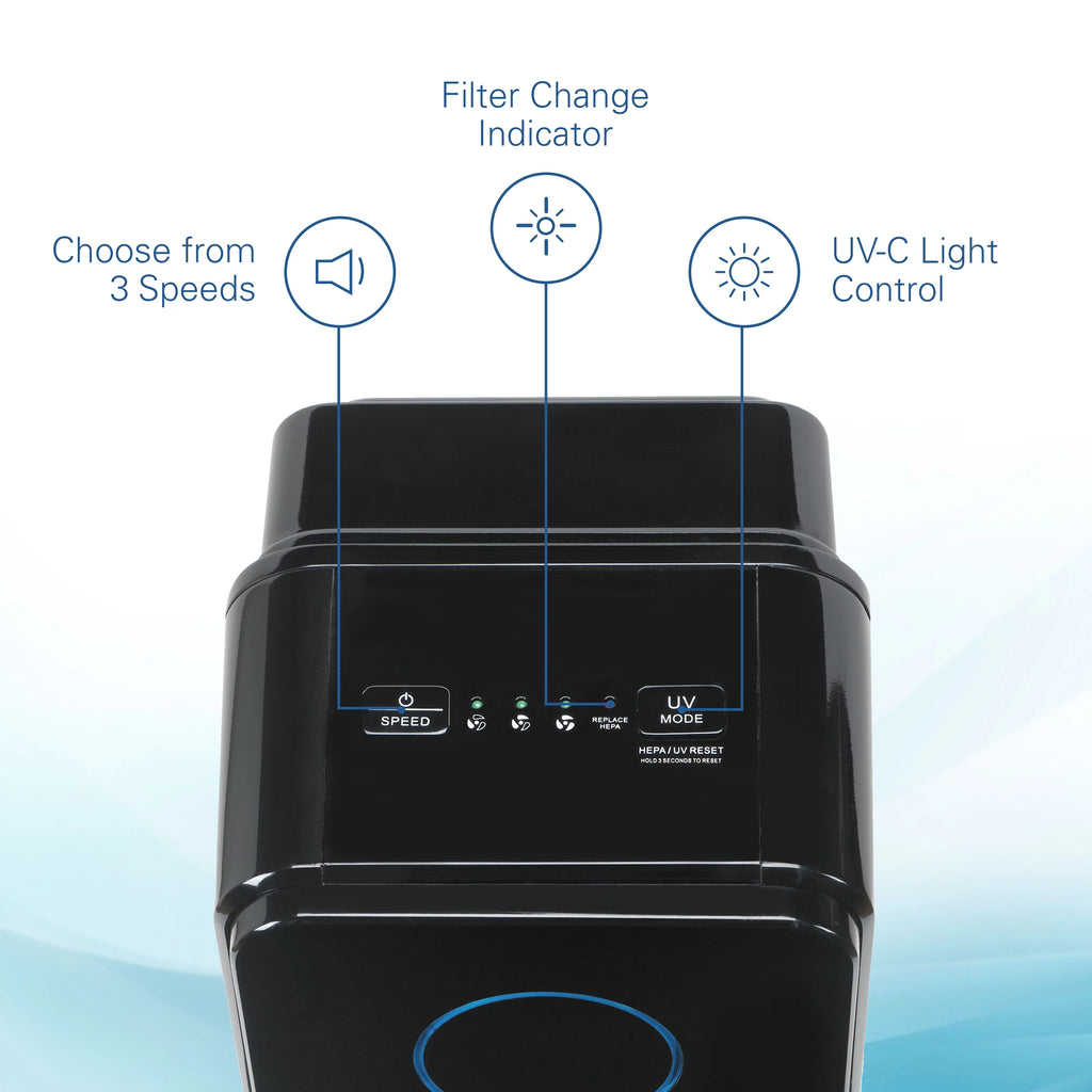 Black HEPA Air Purifier H3889