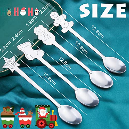 16 Pc Stainless Steel Christmas Spoons Set L978651