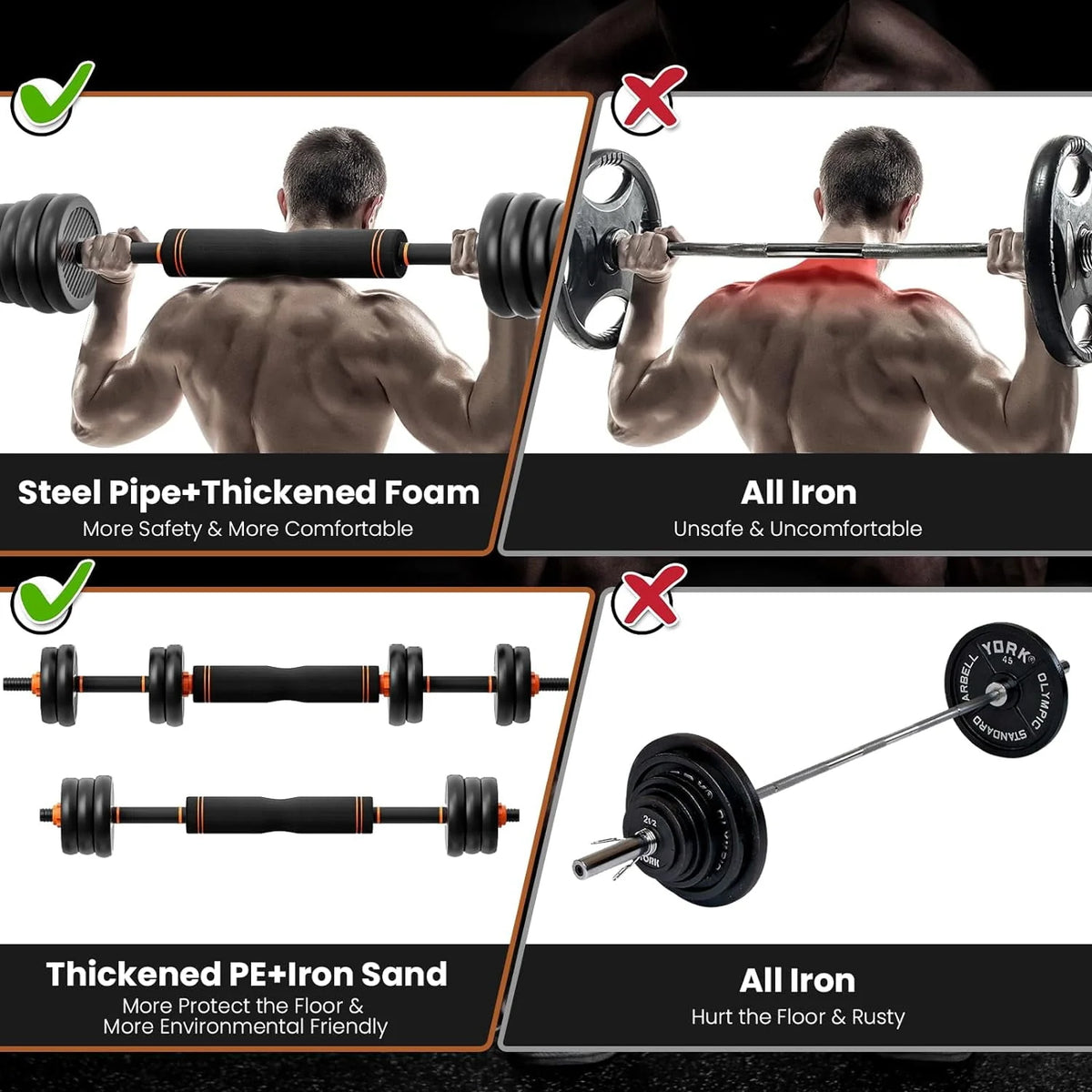 Adjustable Dumbbell Set Black C5346