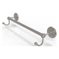 18 inch Satin Nickel Towel Bar with Integrated Hooks O246892