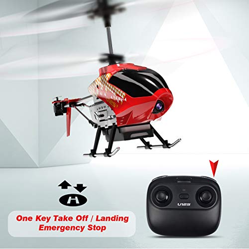 Mini RC Helicopter with Camera (Red) L990465