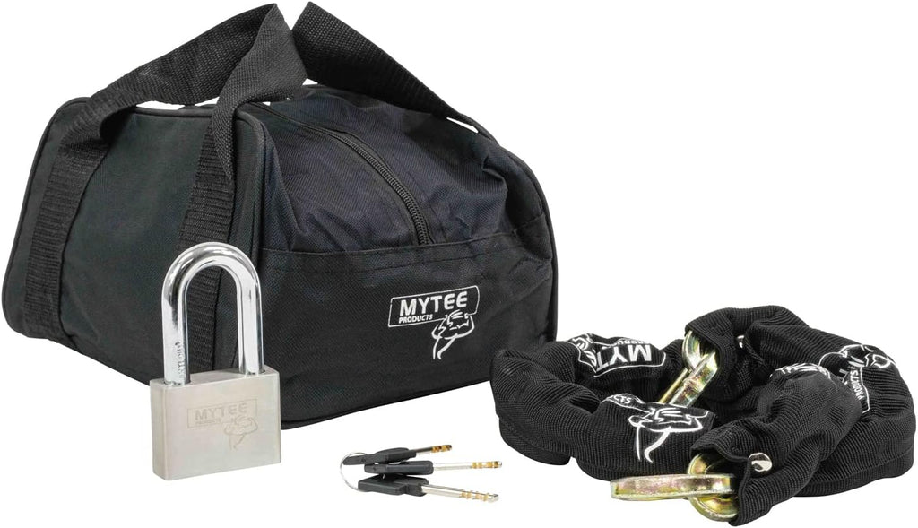 Anti Cut Security Chain and Lock Kit - 3 Foot x 3/8 Inch Thick Hardened Chain with Cut Proof Lock & Carrying Case C97201
