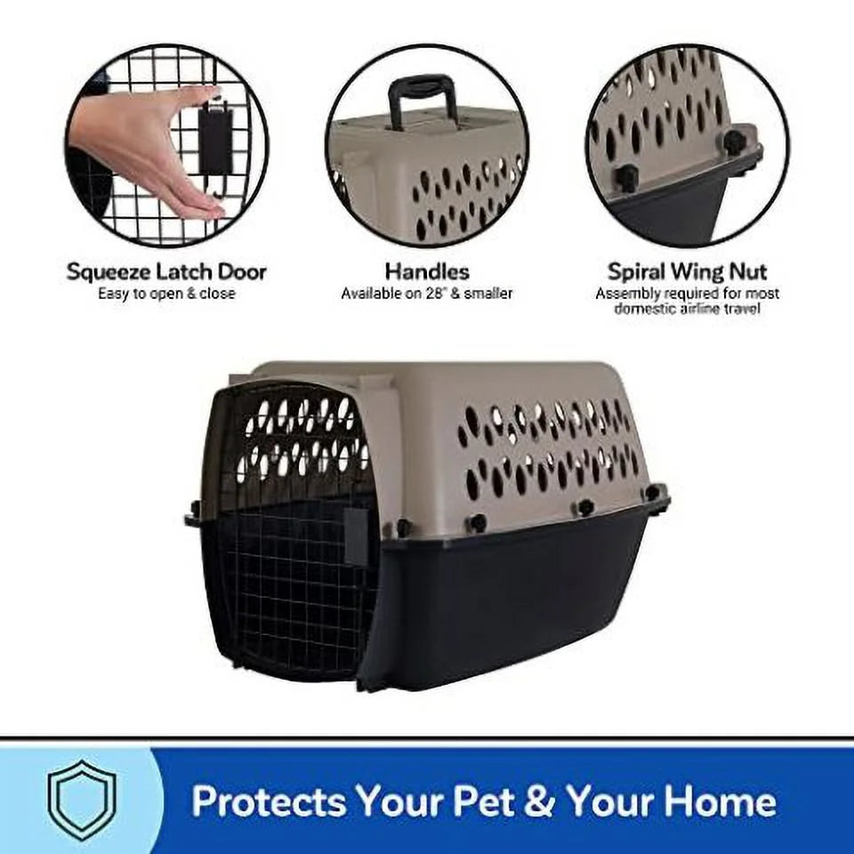 Plastic Travel Dog Kennel 32 Medium Dog Crate A1298