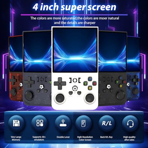 Handheld Retro Gaming Console 4.0 inch IPS Screen Linux System W741429