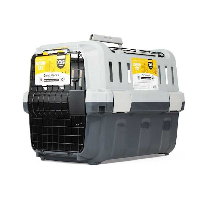 Grey 2-Door Pet Kennel K8987