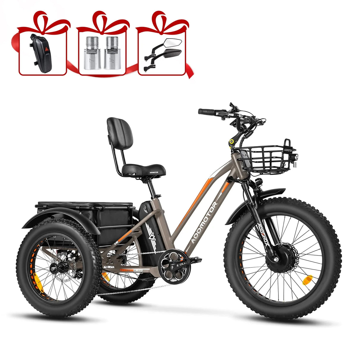 White Electric Tricycle B2121