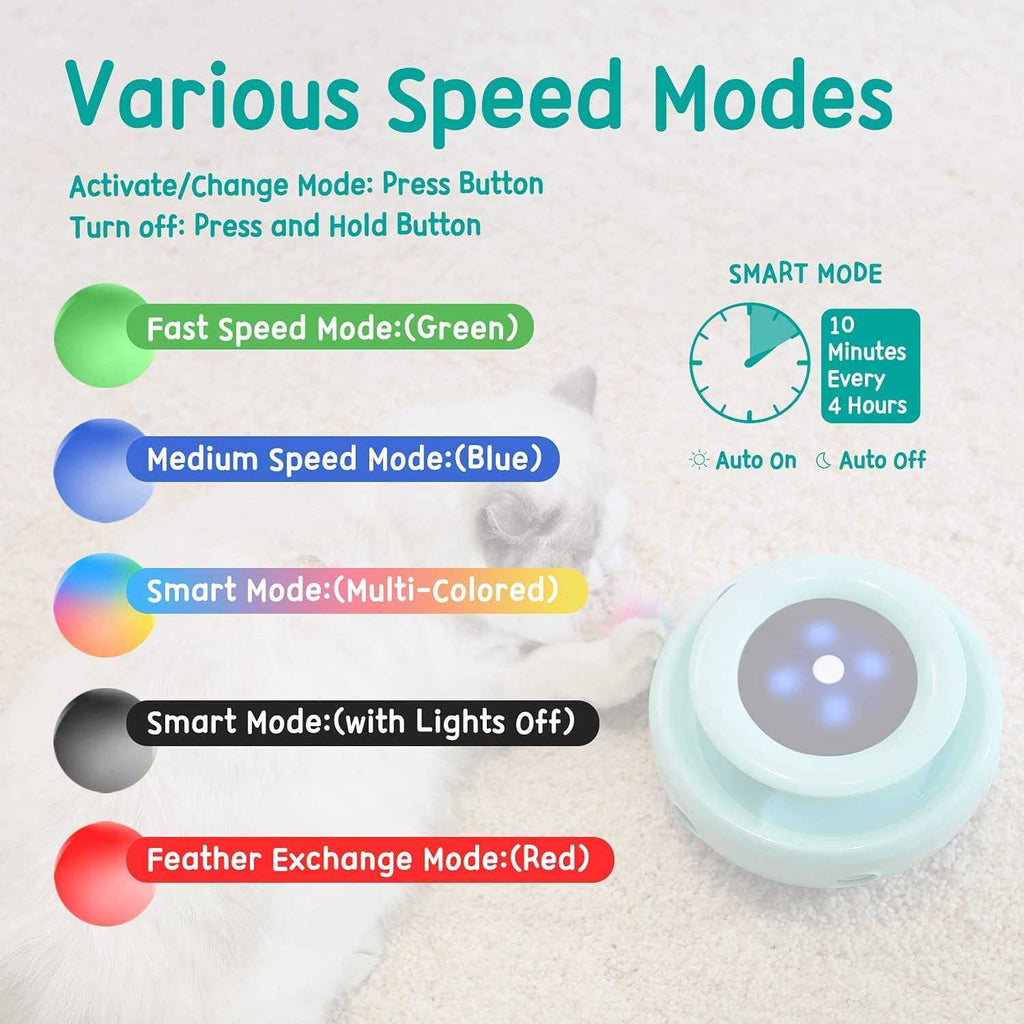 2-in-1 Interactive Automatic Cat Toy Balls Y916