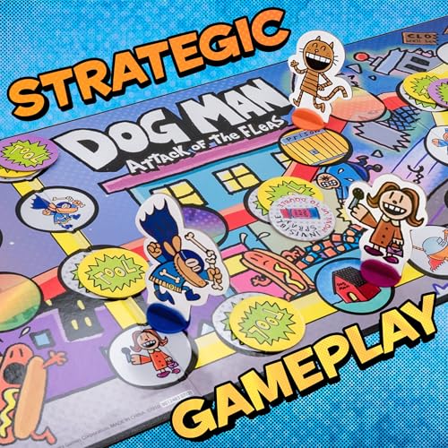 Dog Man Attack of The FLEAS Cooperative Board Game I682