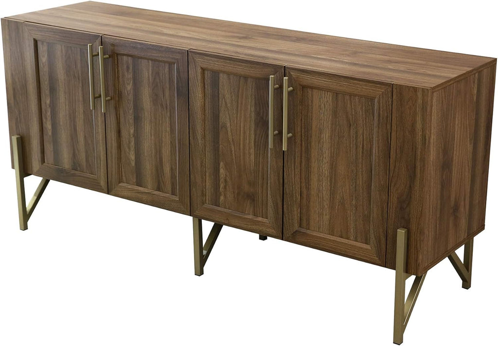 Walnut Mid Century TV Stand Media Console N6355