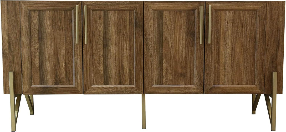 Walnut Mid Century TV Stand Media Console N6355