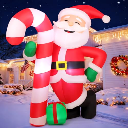 8.3 FT Christmas Inflatable Santa Claus with LED Light N4853
