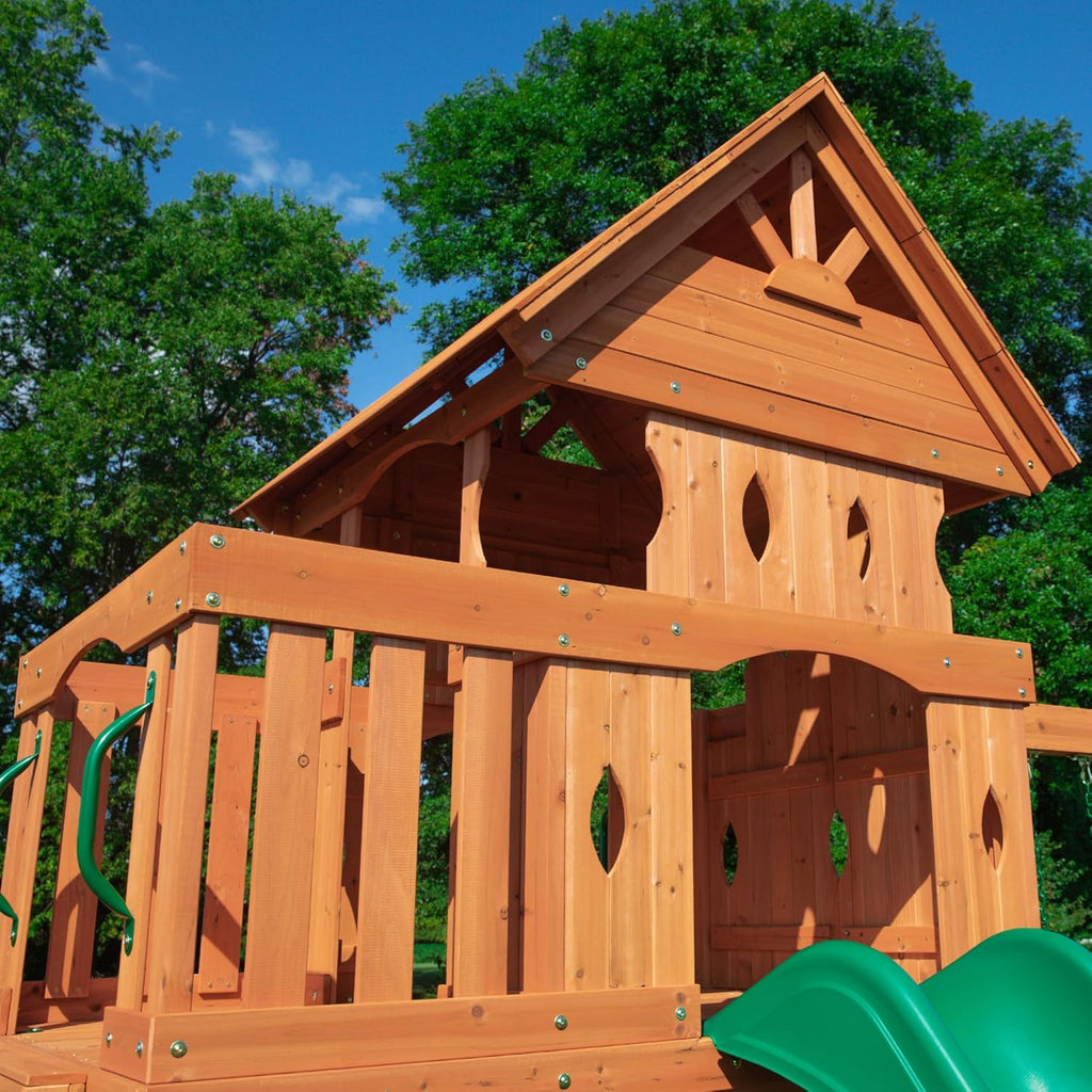 Cedar Wood Playset Swing Set R5446