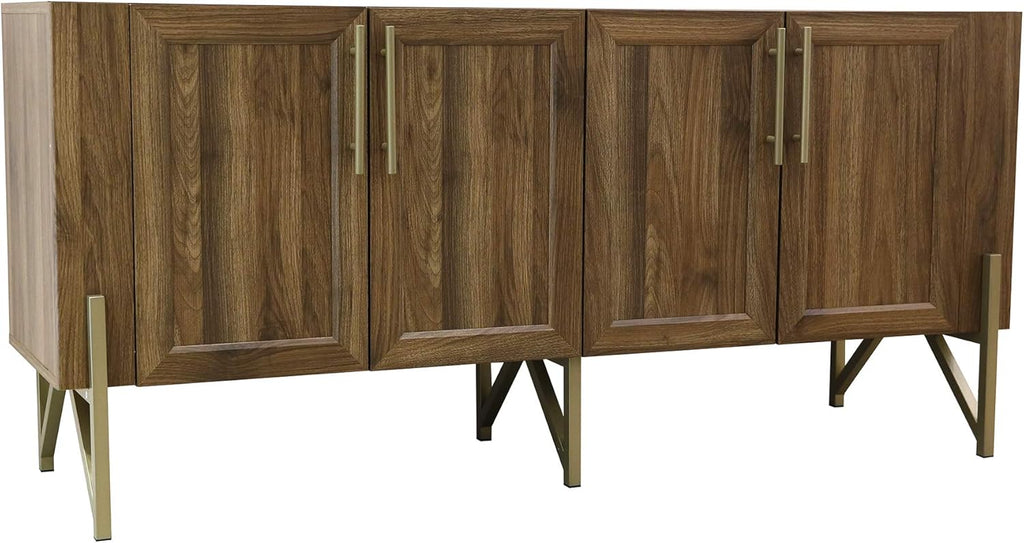 Walnut Mid Century TV Stand Media Console N6355