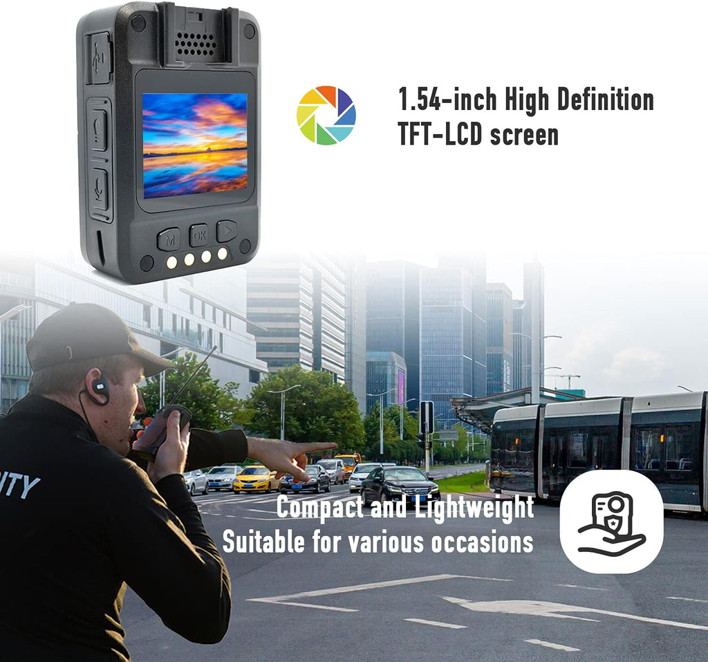 Wearable 1080P HD Body Camera with Audio Recording T122