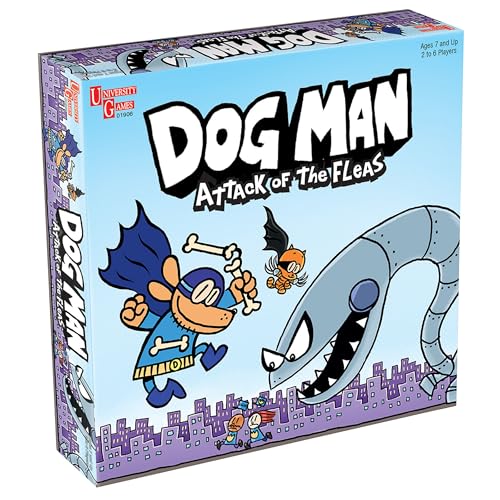 Dog Man Attack of The FLEAS Cooperative Board Game I682