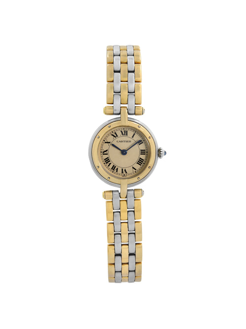 18k Gold Steel Champagne Dial Ladies Watch C667889
