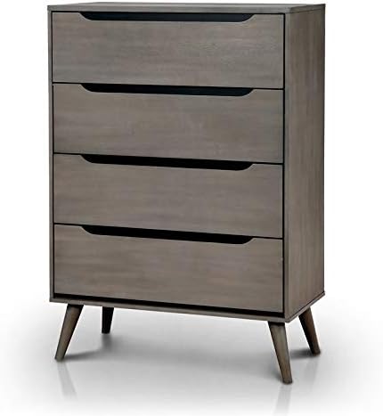 Oak Wood 4-Drawer Chest R12587