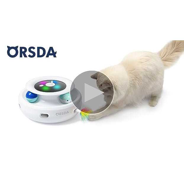 2-in-1 Interactive Automatic Cat Toy Balls Y916