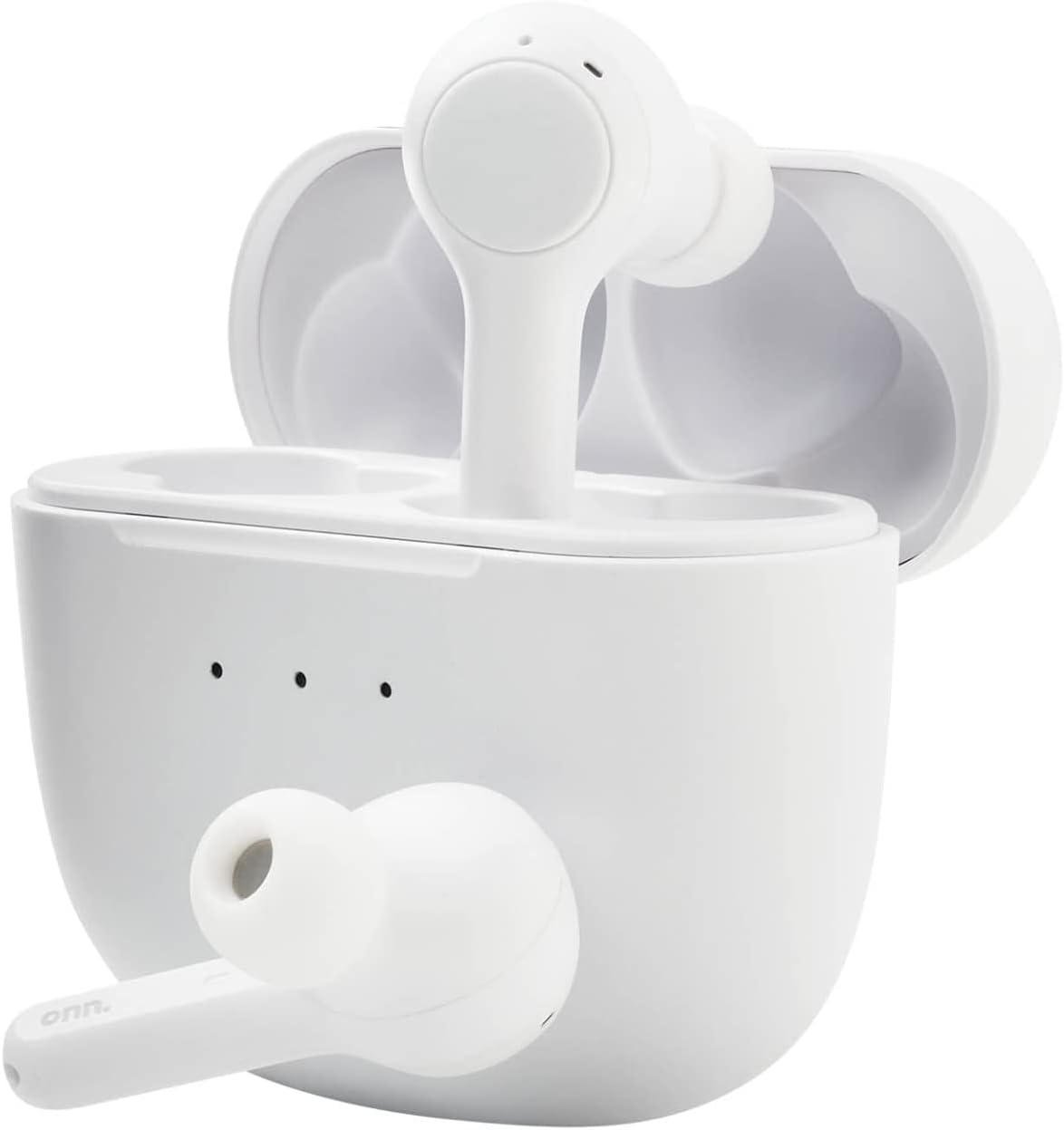White Bluetooth True Wireless Headphones with Charging Case V9205