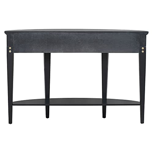 Half Moon Console Table with 3 Drawers and 1 Shelf Q548