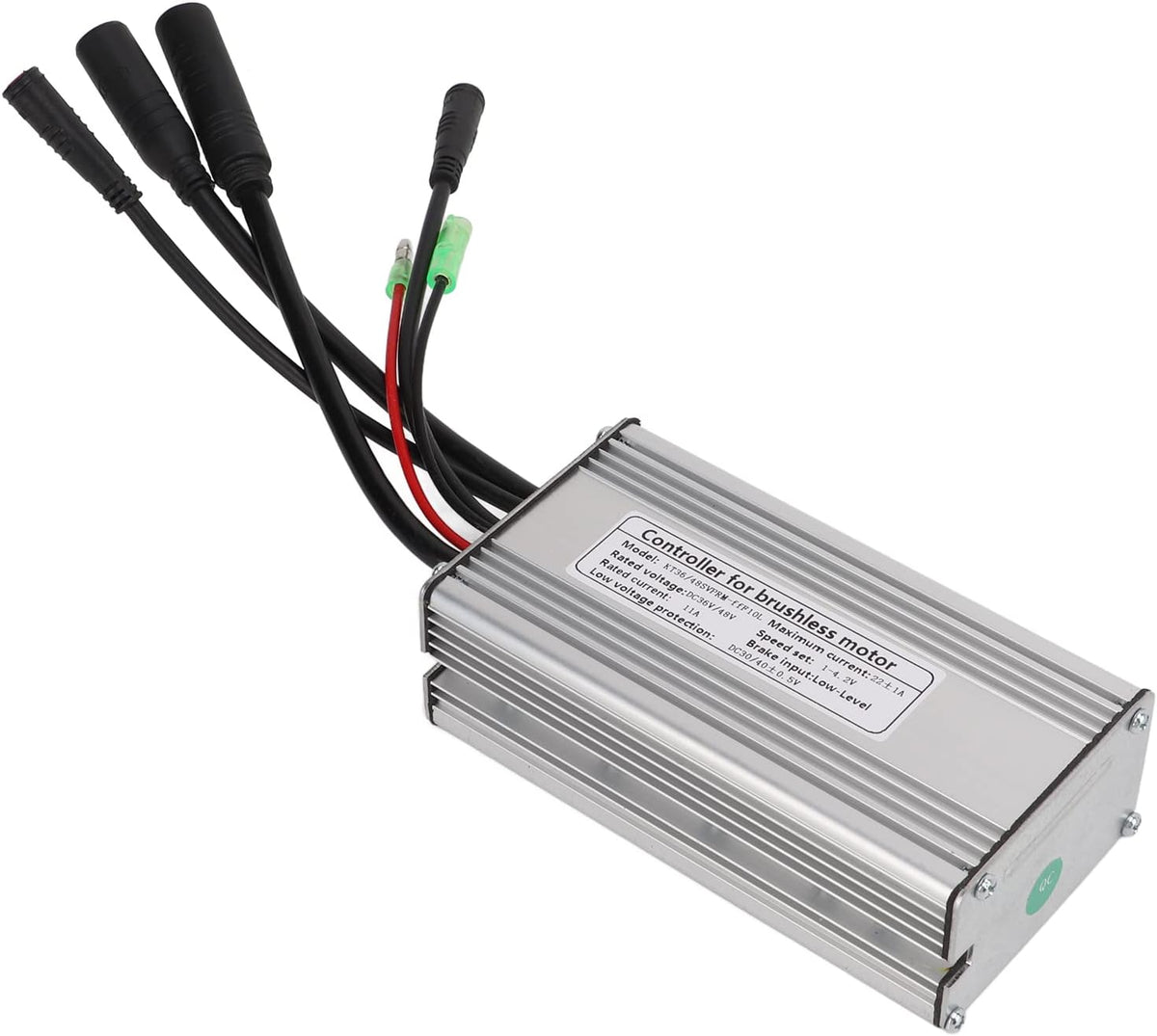 Motor Brushless Controller, 36V/48V 22A Waterproof Sine Wave Motor Controller for 500W Motor E-Bike Y5067